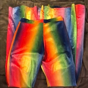 Updated Bell Bottom Tye Dye Velvet Pants